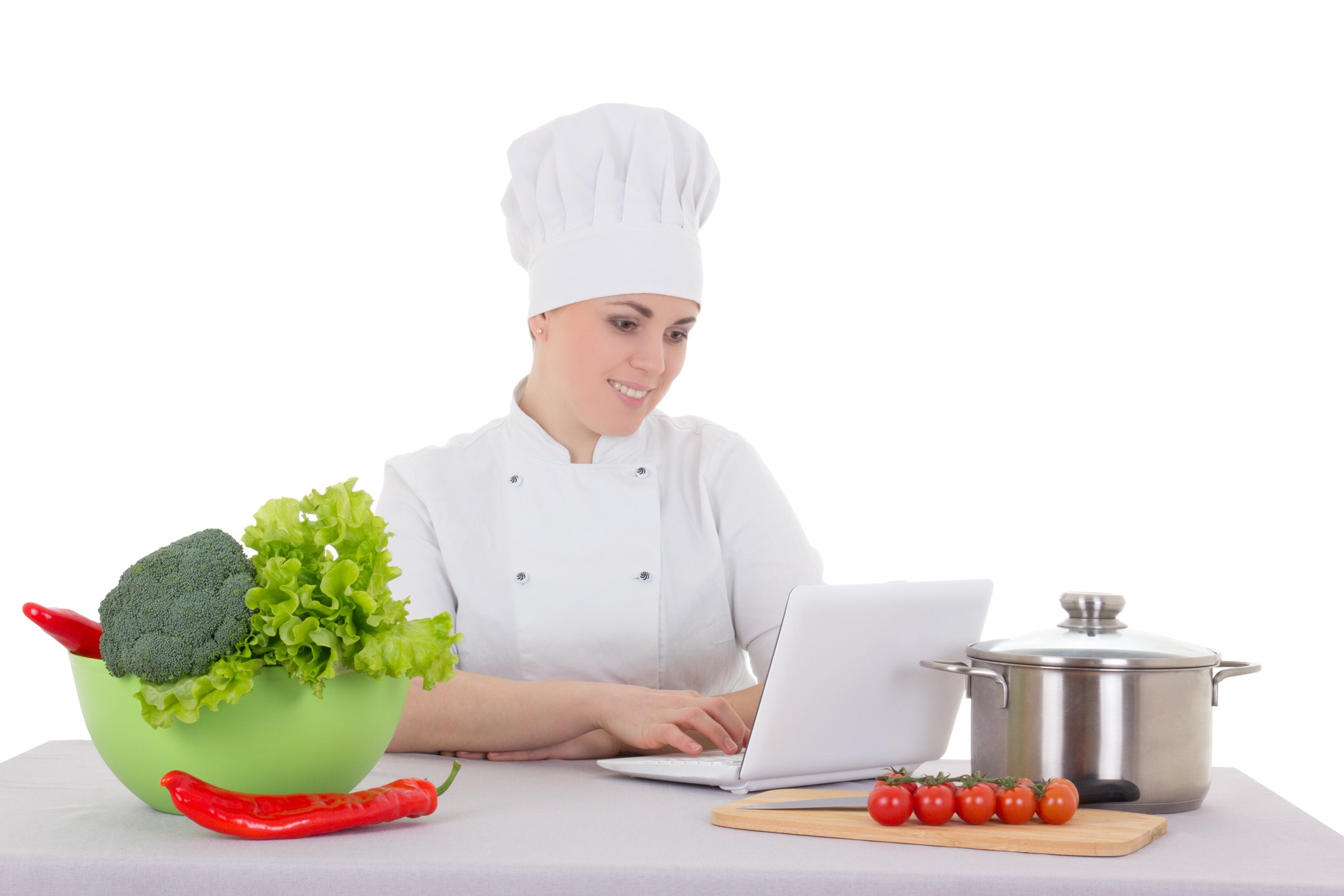 Lezione live: chef mostra piatto finale